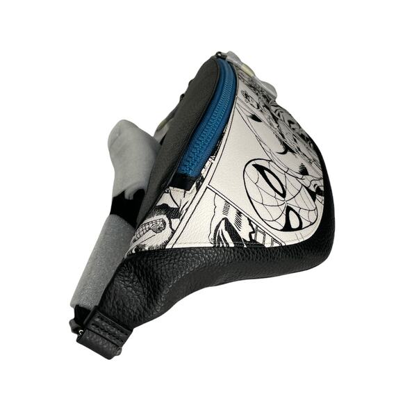 Coach Marvel Warren Belt Bag With Black and White Comic Book Print Fanny Pack - Picture 3 of 10